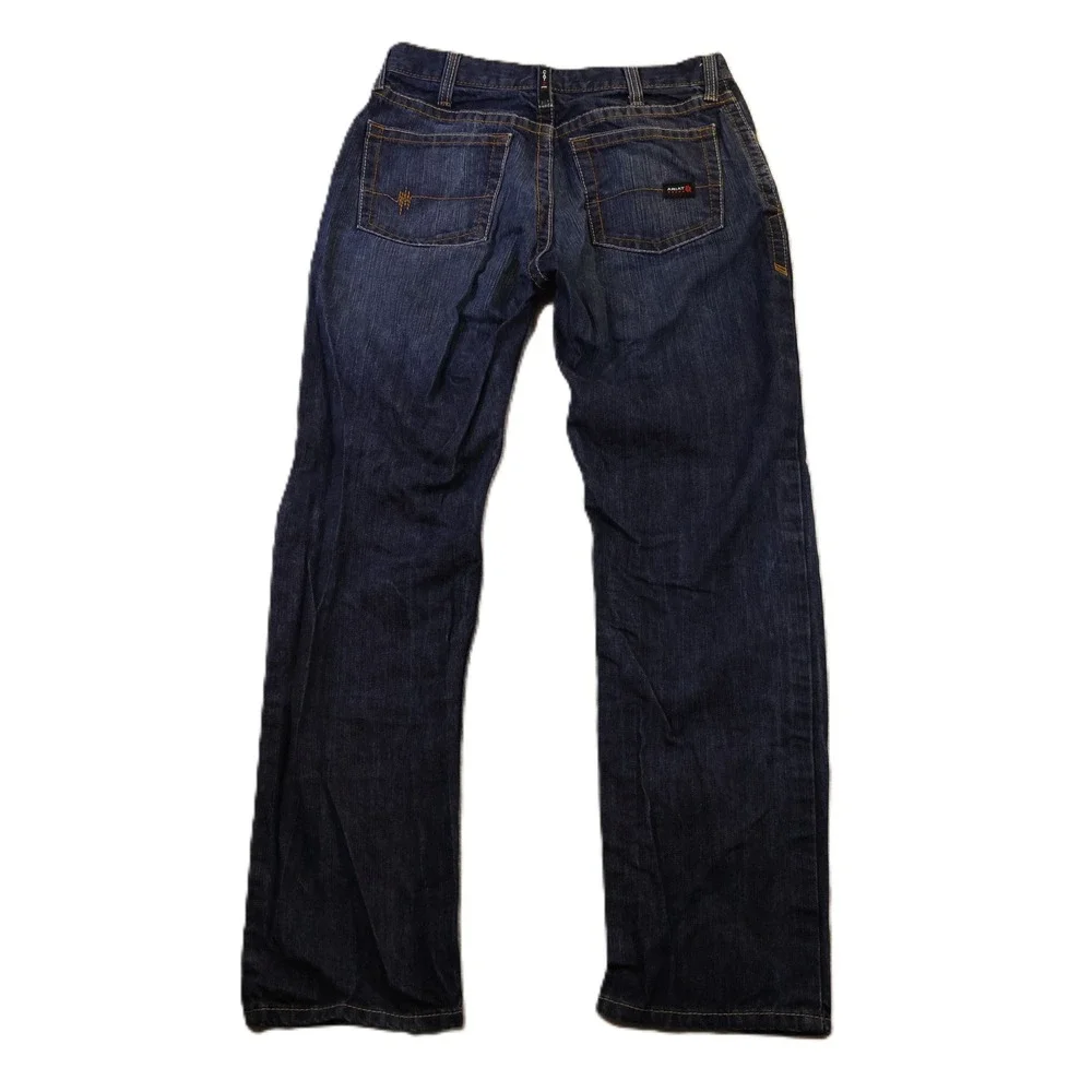Ariat Mens 32x34 M3 Loose Fit FR Work Jeans Dark Indigo Flame Resistant CAT 2